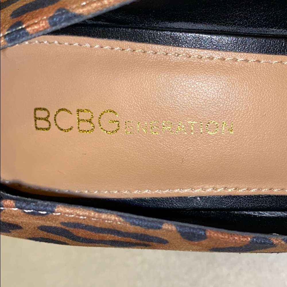Bcbgeneration Leopard Print Heels Size 7 - image 3
